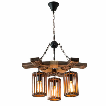 vydko.com-OUKA - Rustic Birdcage Shape Chandelier