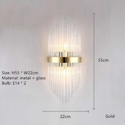 vydko.com - AIS - Nordic Elegance Glass Wall Sconce