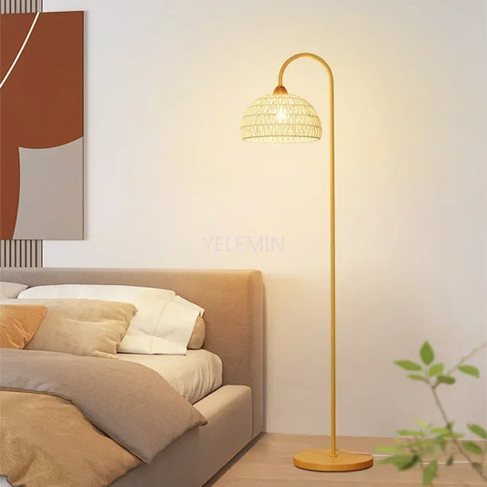 vydko.com - ASOL - Minimalist Retro Cream Bedside Floor Lamp