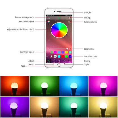 BRITE - E27 Music Voice Control Smart LED Bulb