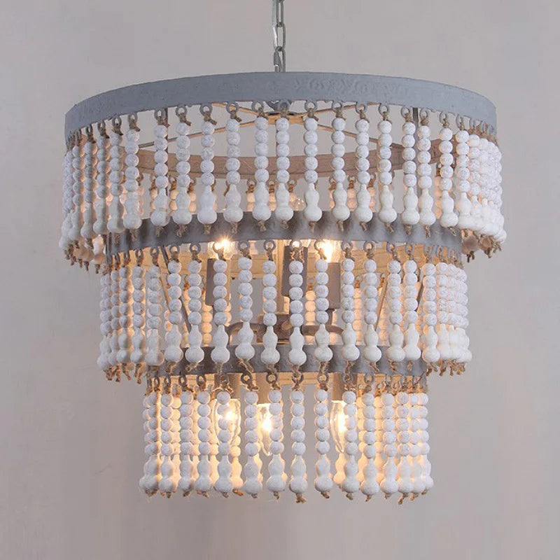 vydko.com - Bohemia-Style Beaded Pendant Light Fixture