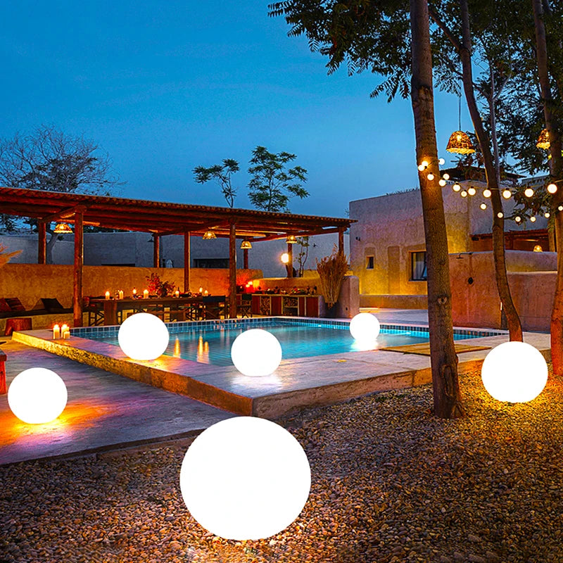 CHILY - Solar LED Rechargeable RGB Garden Ball Lights