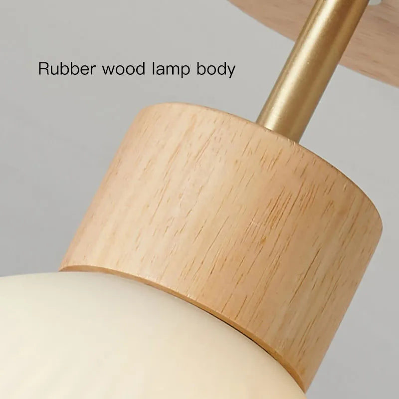 vydko.com - COCO - Wood Glass Nordic Ceiling Lamp