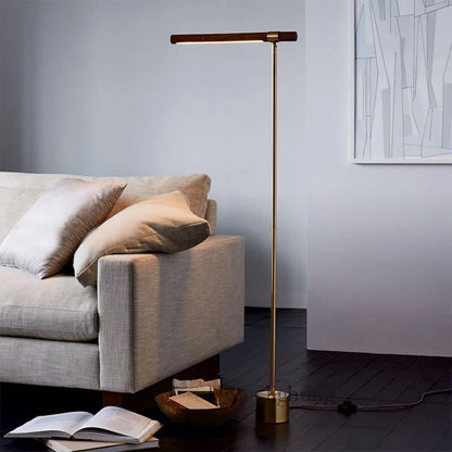 vydko.com - COLLY - Modern Minimalist Wood Grain LED Floor Lamp