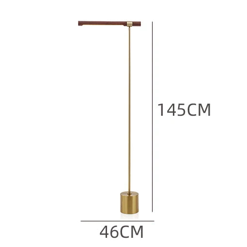 vydko.com - COLLY - Modern Minimalist Wood Grain LED Floor Lamp