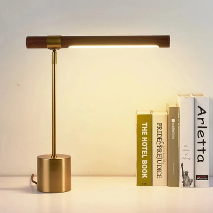 vydko.com - COLLY - Modern Minimalist Wood Grain LED Floor Lamp