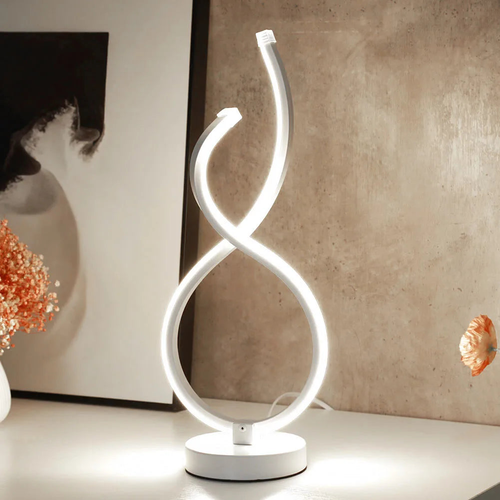 EXA - Modern Acrylic Bedside Table Lamp