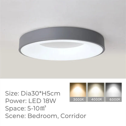 vydko.com - FEOY - Nordic Wood Grain LED Ceiling Lamp