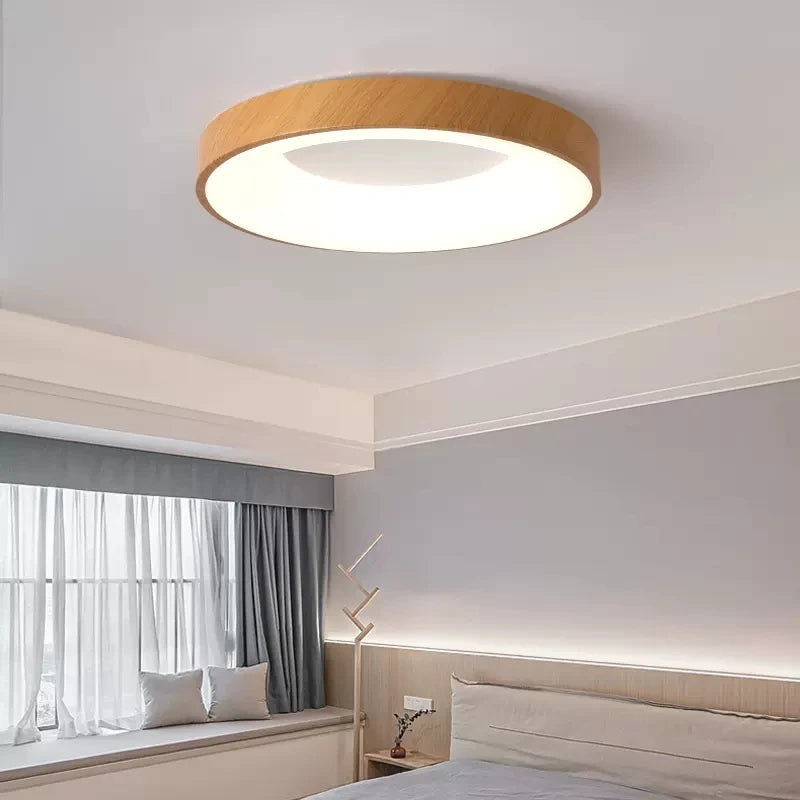 vydko.com - FEOY - Nordic Wood Grain LED Ceiling Lamp