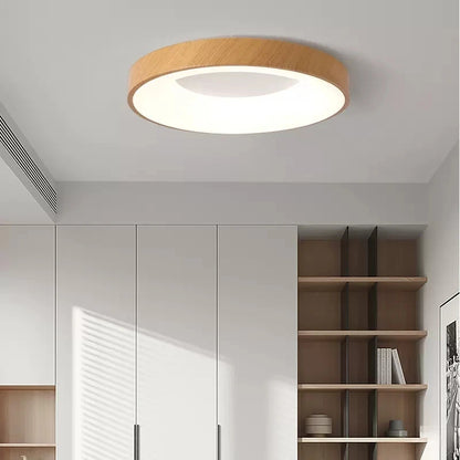 vydko.com - FEOY - Nordic Wood Grain LED Ceiling Lamp