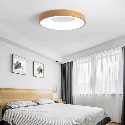 vydko.com - FEOY - Nordic Wood Grain LED Ceiling Lamp