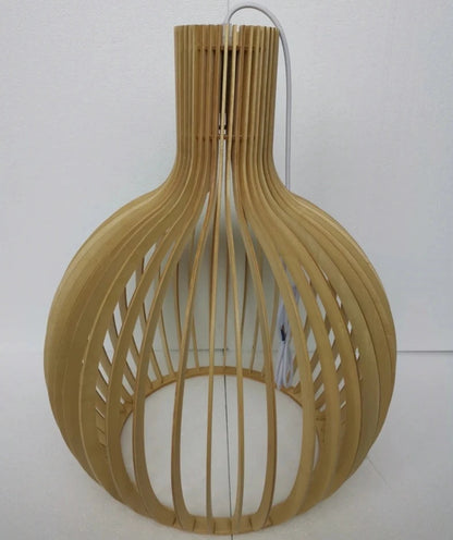 vydko.com - LOCK - Nordic Wood Birdcage Pendant Light