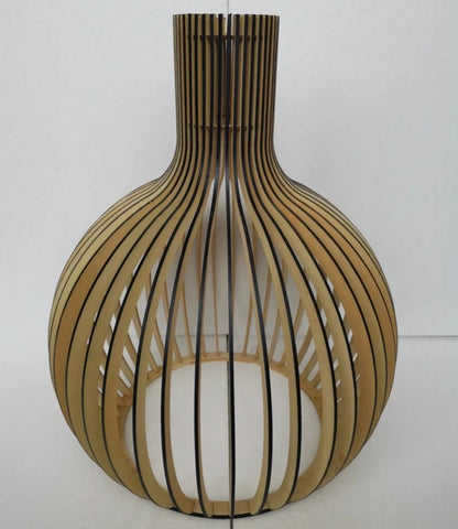 vydko.com - LOCK - Nordic Wood Birdcage Pendant Light