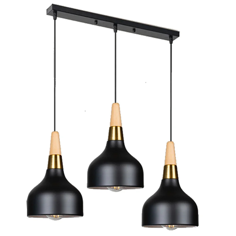 vydko.com - Natural Wooden Dome Pendant Light