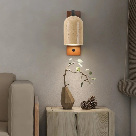 ORION - Cave Stone Japanese Wall Lamp
