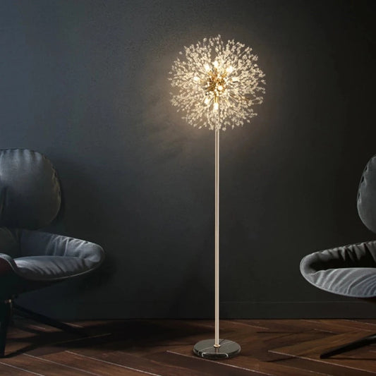 POPPY - Postmodern Dandelion LED Crystal Floor Lamp