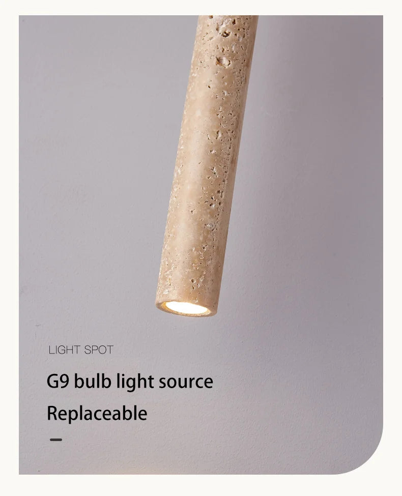 QUI - Long Tube LED Wood Japanese Ceiling Light