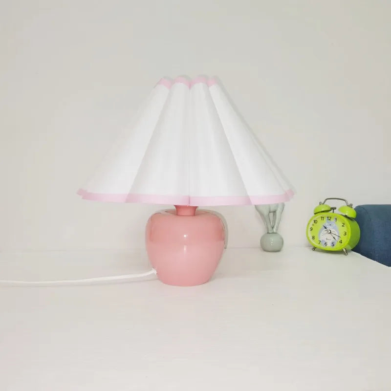 vydko.com - ROMA - Retro Ceramic Pink Fabric Table Lamp