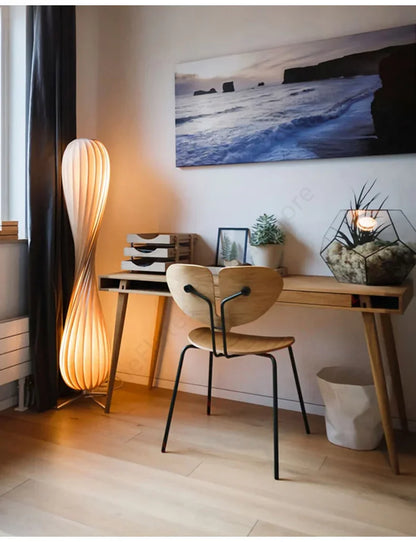 vydko.com - SIO - Wabi Sabi Wooden Art Floor Lamp