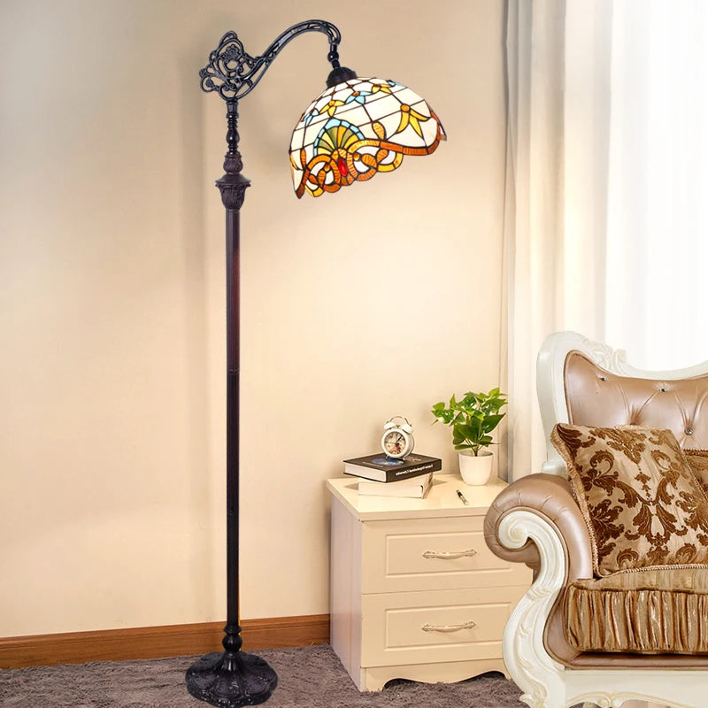 vydko.com - TIFFANY - American-Style Retro Floor Lamp