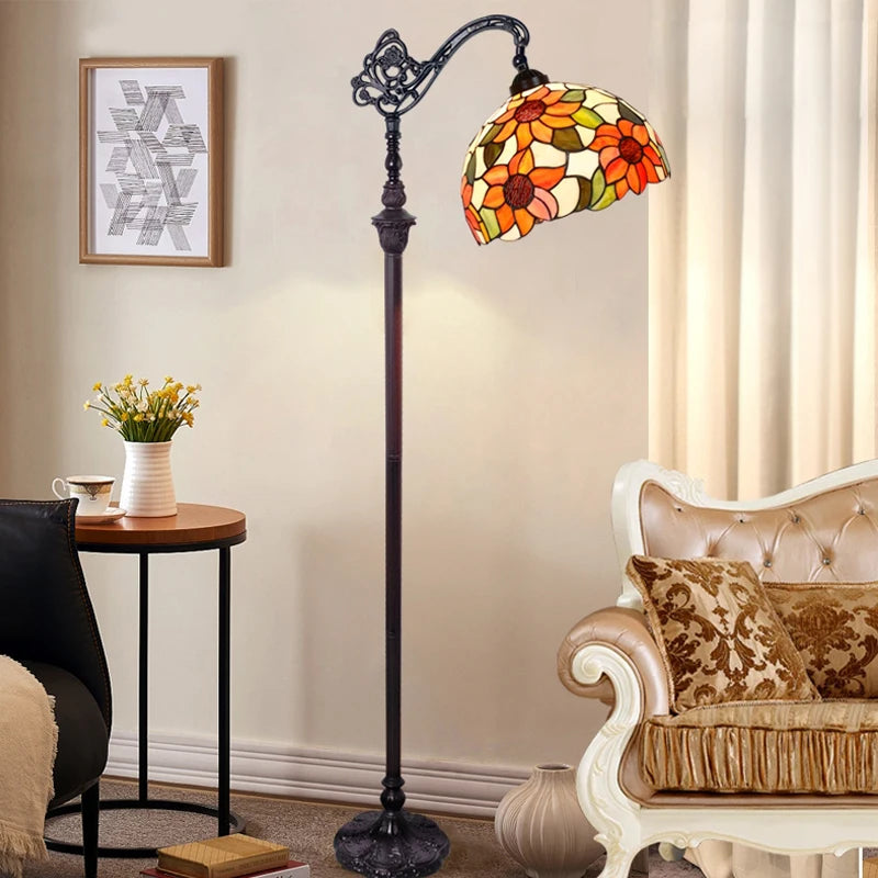 vydko.com - TIFFANY - American-Style Retro Floor Lamp