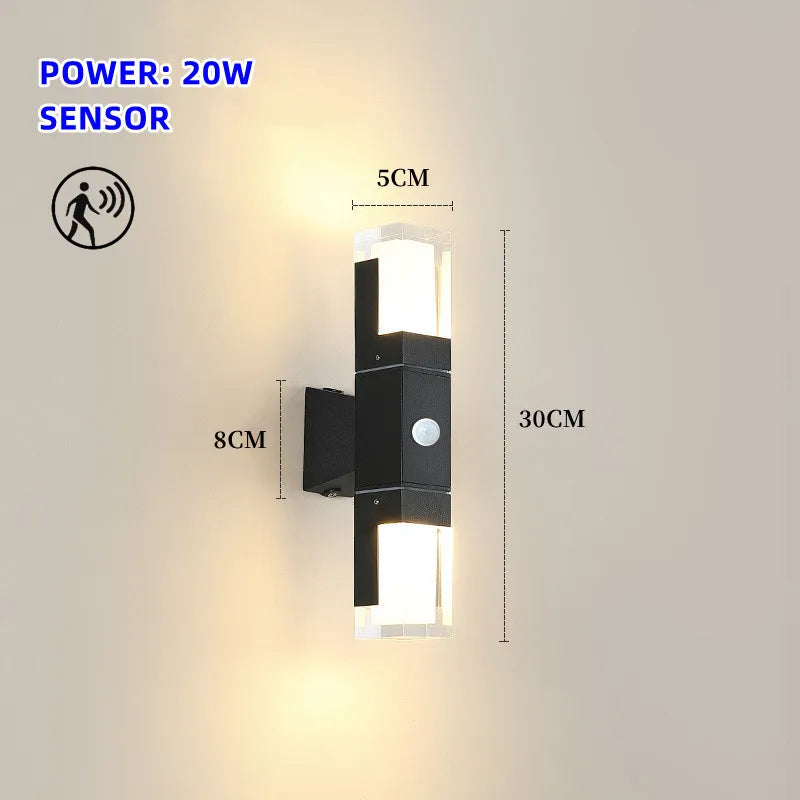 TILTY - Sensor Outdoor Wall Sconce Motion