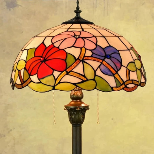 vydko.com - Tiffany American Style Glass Floor Lamp