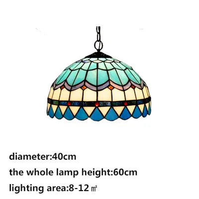 vydko.com - Tiffany-Style Mediterranean Pendant Lights