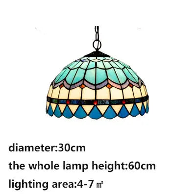 vydko.com - Tiffany-Style Mediterranean Pendant Lights
