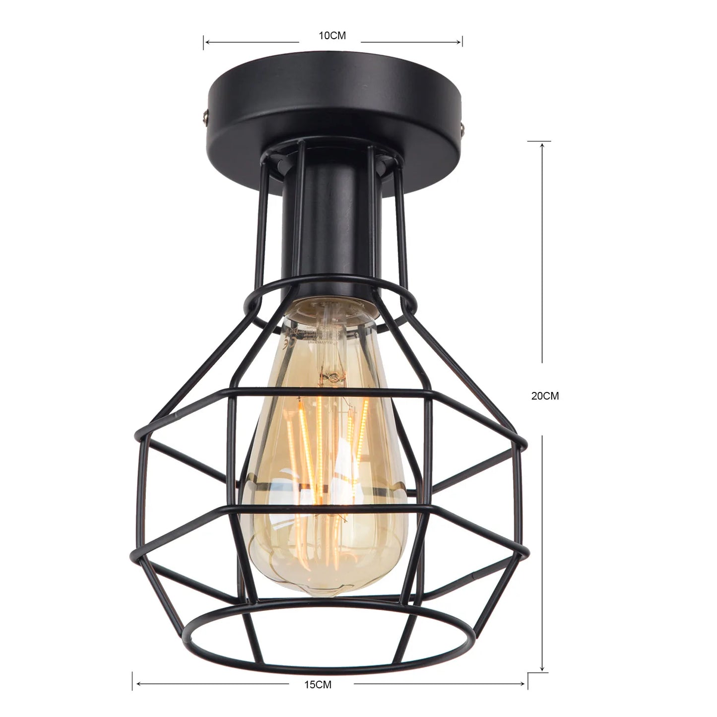 vydko.com - VOLA - Zhaoke Vintage Iron Cage Ceiling Light