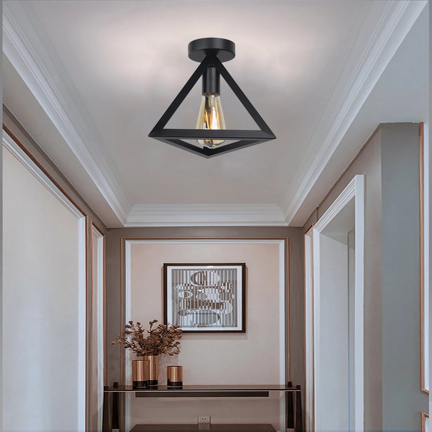 vydko.com - VOLA - Zhaoke Vintage Iron Cage Ceiling Light