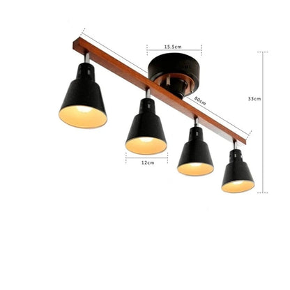 vydko.com - ZEN - Nordic-Style Wood Mounted Spotlight Ceiling Light