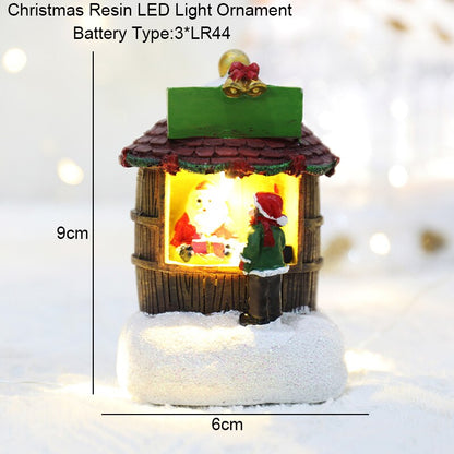 CANDLO - Christmas LED Snow House Tabletop  Light