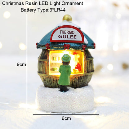 CANDLO - Christmas LED Snow House Tabletop  Light