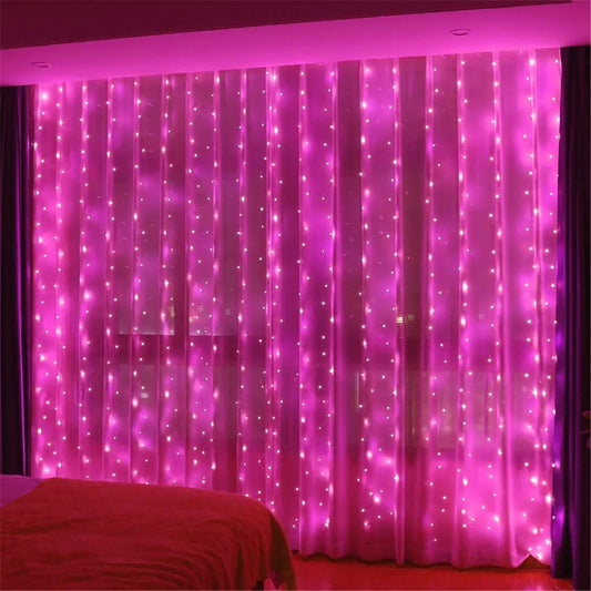 DREAM - Barbie Twinkle Pink Curtain Fairy Lights