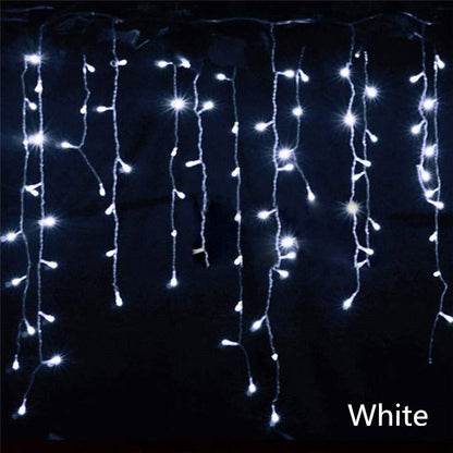 JINGLZ - Christmas  LED Curtain Icicle String lights