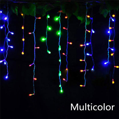 JINGLZ - Christmas  LED Curtain Icicle String lights