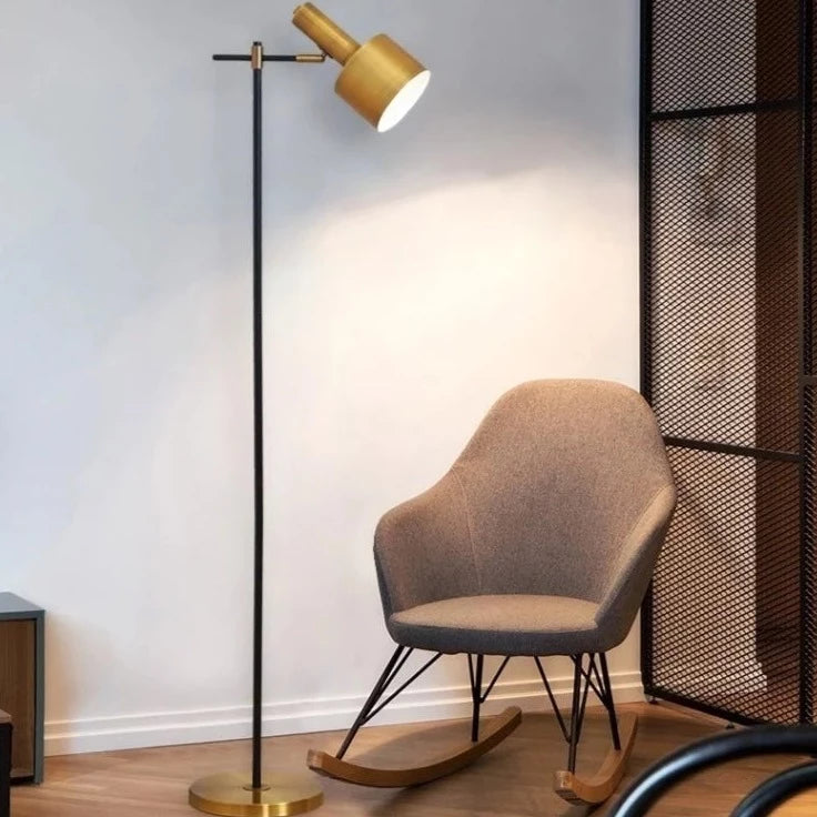 vydko.com - IRIS - Copper LED Retro American Loft-Style Floor Lamp