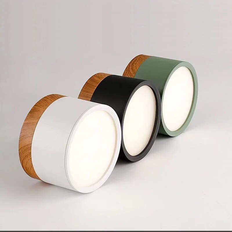 vydko.com - LYS - Nordic Wood Grain Colorful LED Spotlight