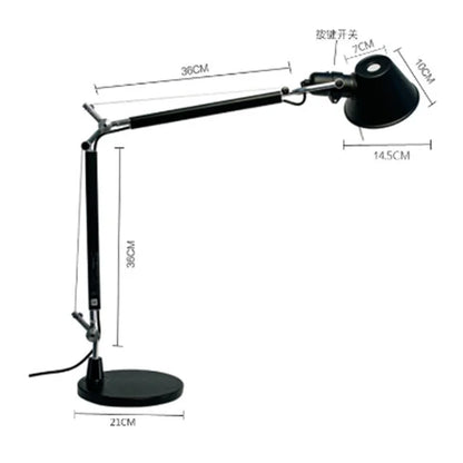 vydko.com - STELLA - Silver Retro Adjustable LED Floor Lamp
