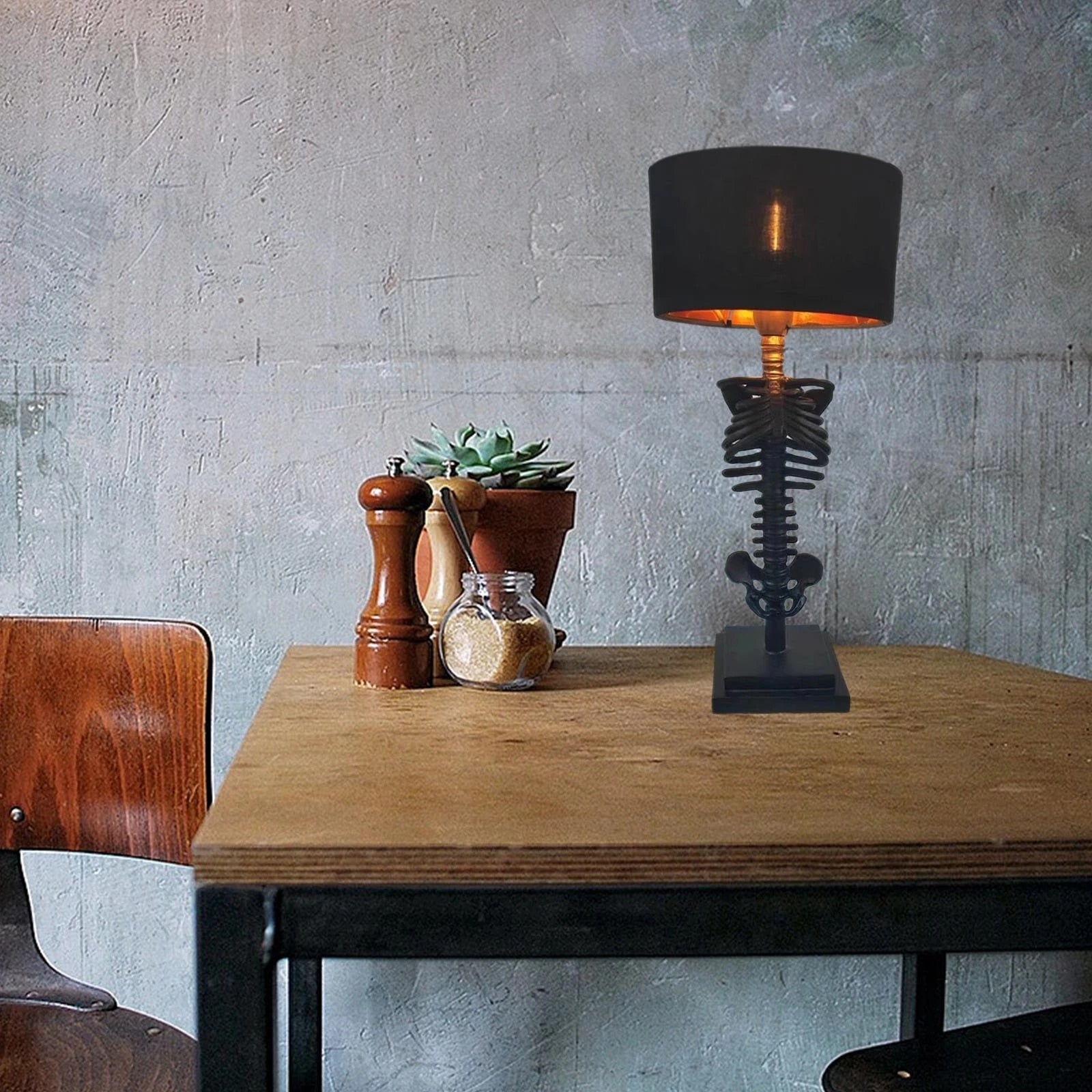 Halloween Skull Table Lamp