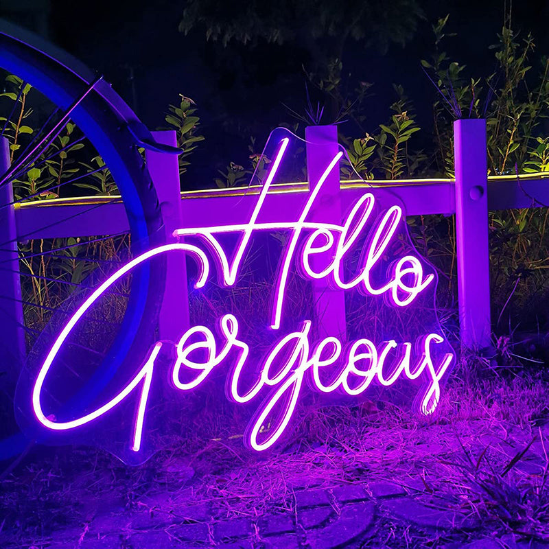 Hello Gorgeous - Neon Light