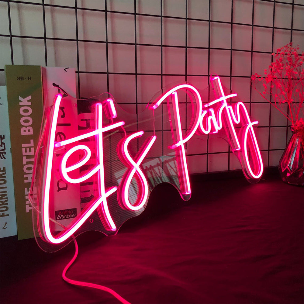 Lets Party - Neon Sign