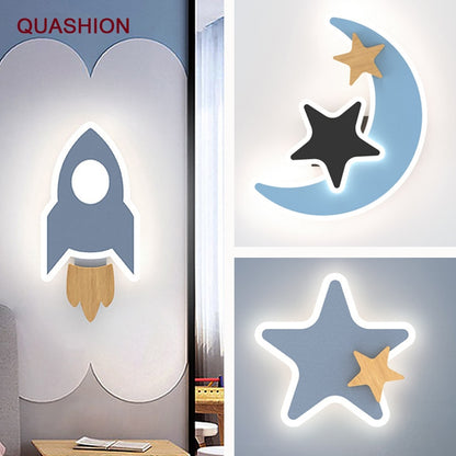 MOONYGLO - LED Wall  Modern Cartoon Lamp for Children's Bedroom