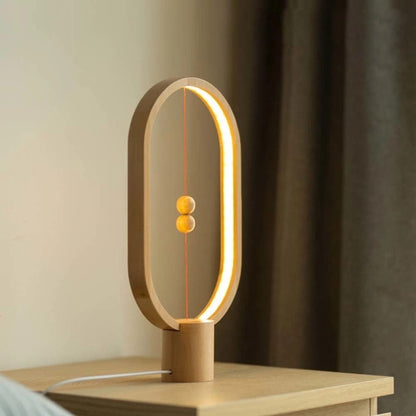 SOLIS - LED Touch Control Lamp-wood
